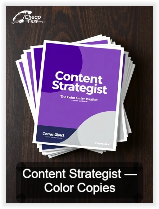 Content Strategist business card design sample