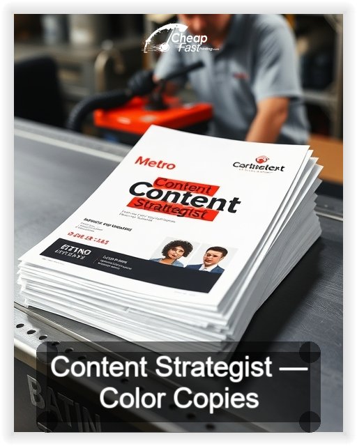 Content Strategist business card design sample