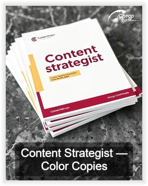 Content Strategist business card design sample