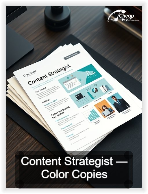 Content Strategist business card design sample