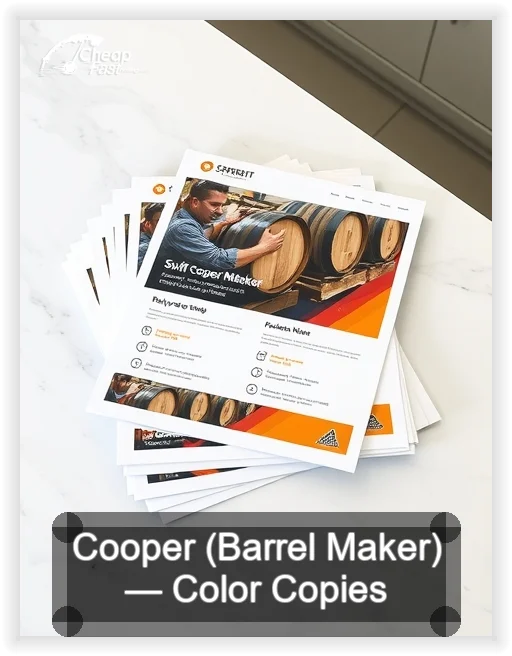 Cooper Barrel Maker business card design sample