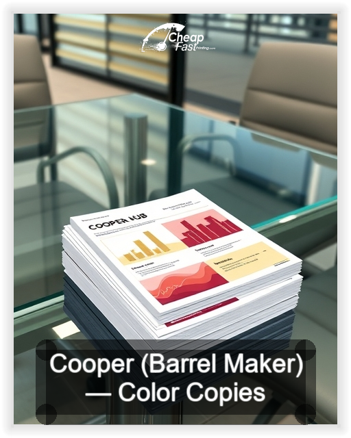 Cooper Barrel Maker business card design sample
