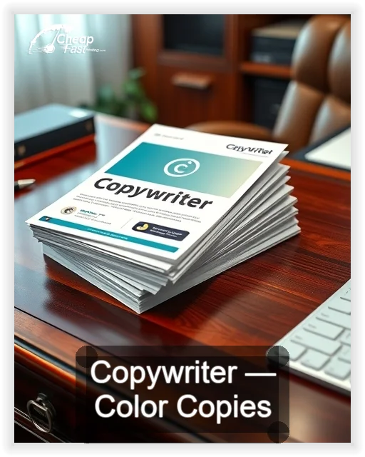 Copywriter business card design sample