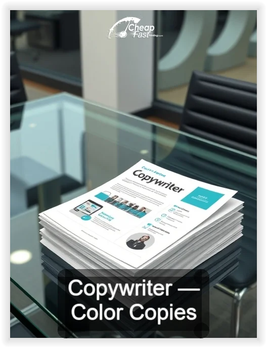 Copywriter business card design sample