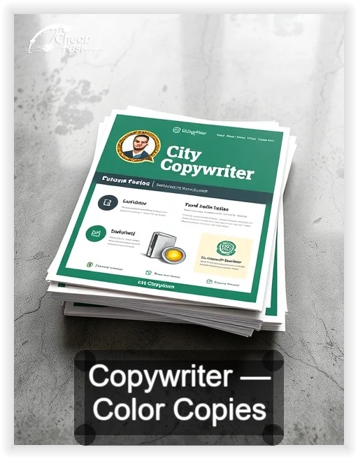 Copywriter business card design sample