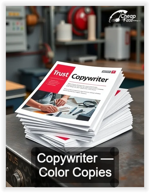 Copywriter business card design sample