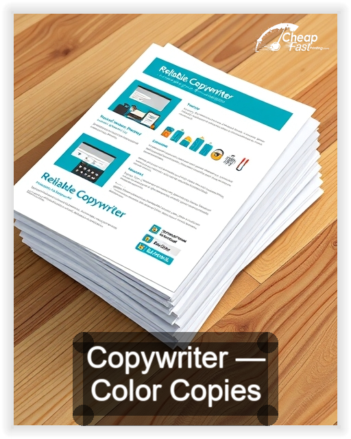 Copywriter business card design sample