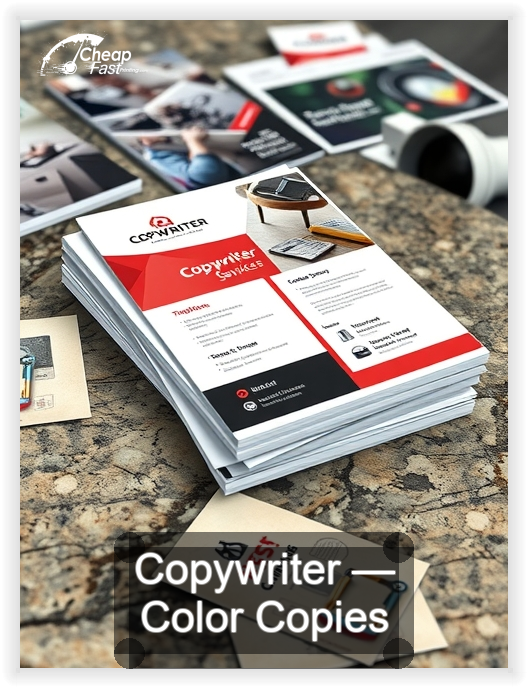 Copywriter business card design sample