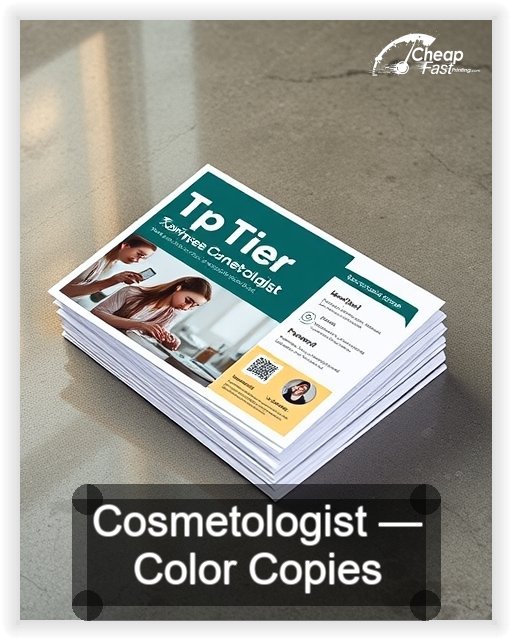 Cosmetologist business card design sample