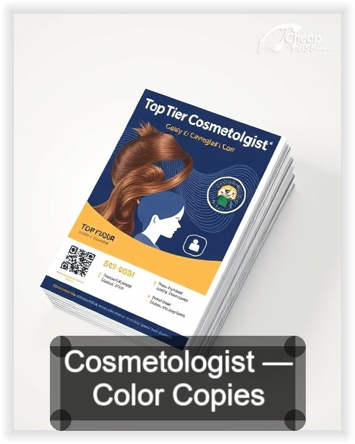 Cosmetologist business card design sample