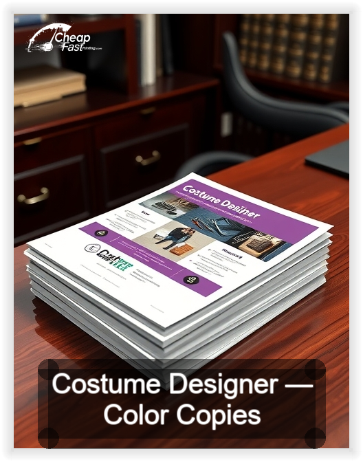 Costume Designer business card design sample