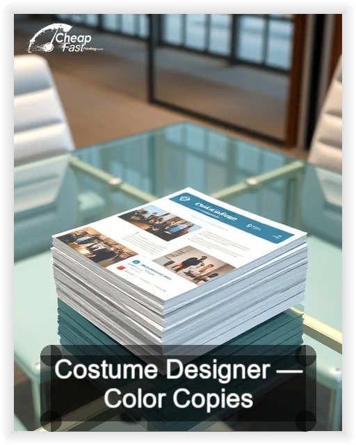 Costume Designer business card design sample