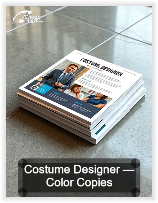 Costume Designer business card design sample