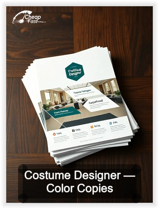 Costume Designer business card design sample