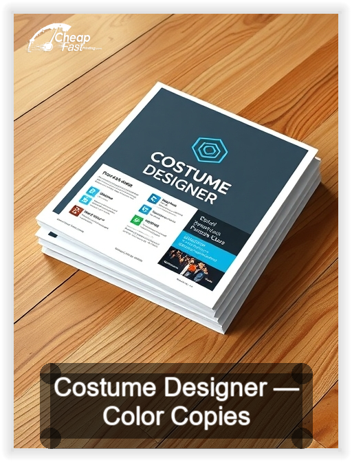 Costume Designer business card design sample