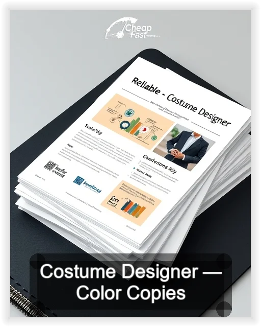 Costume Designer business card design sample