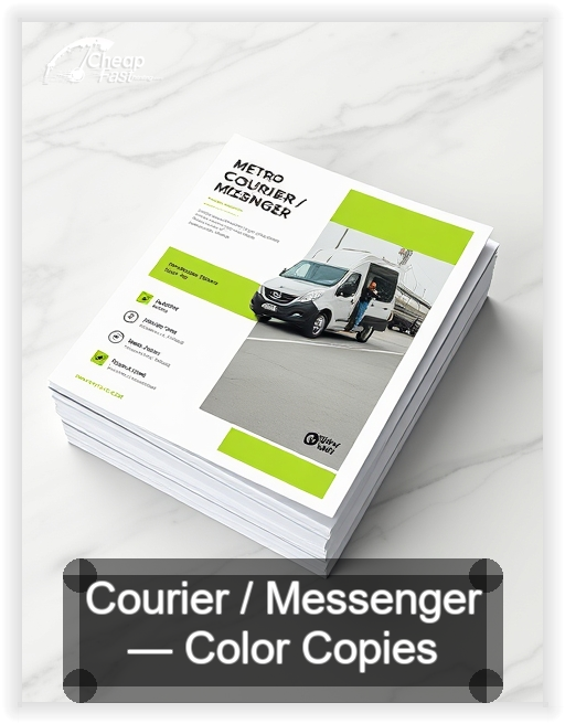 Courier Messenger business card design sample
