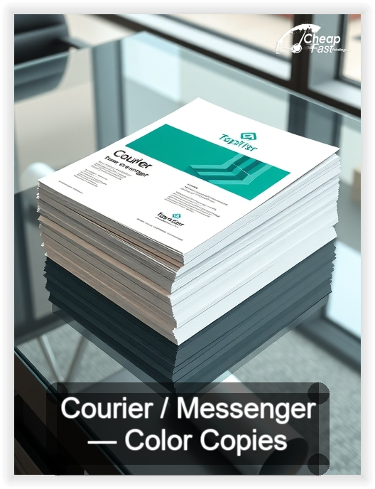 Courier Messenger business card design sample