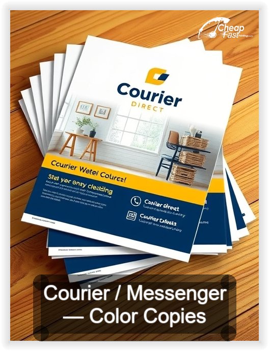 Courier Messenger business card design sample