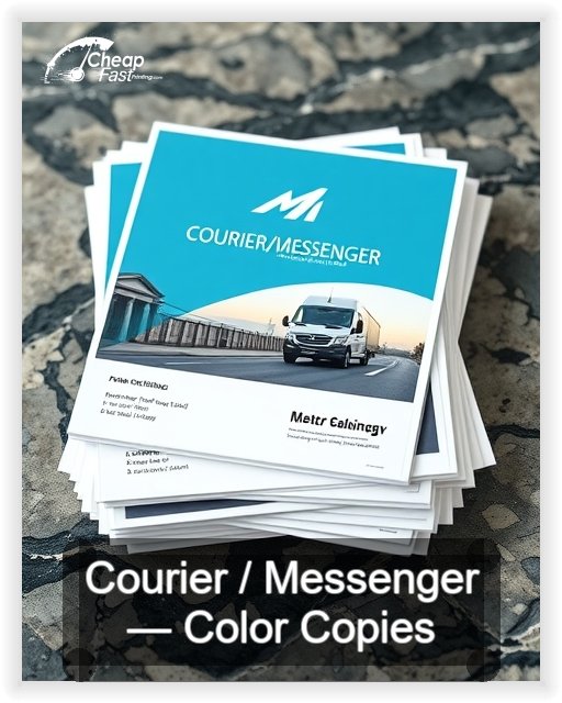 Courier Messenger business card design sample