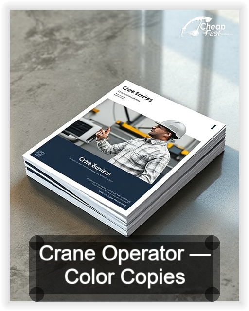 Crane Operator business card design sample