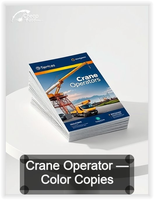 Crane Operator business card design sample