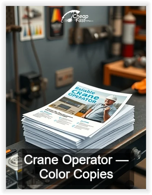 Crane Operator business card design sample