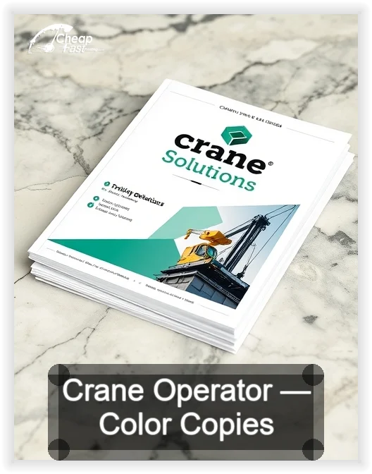 Crane Operator business card design sample