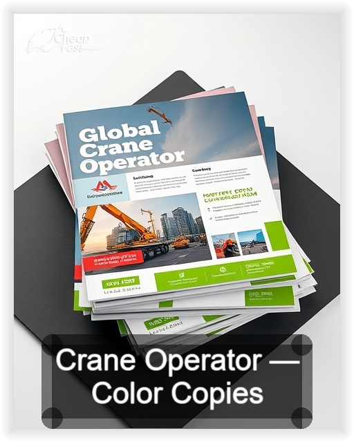 Crane Operator business card design sample