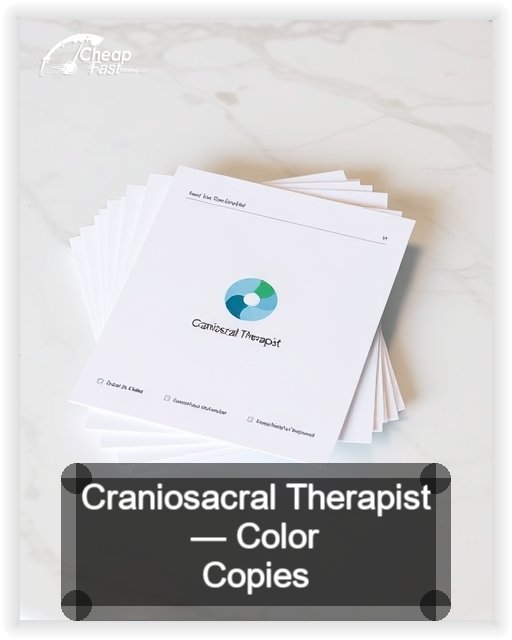 Craniosacral Therapist business card design sample