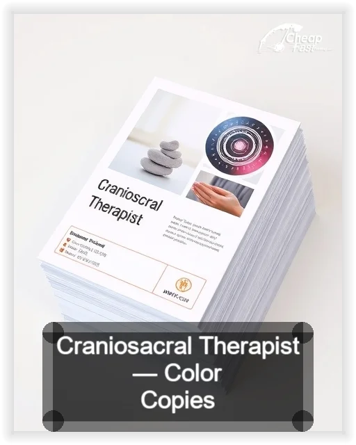 Craniosacral Therapist business card design sample