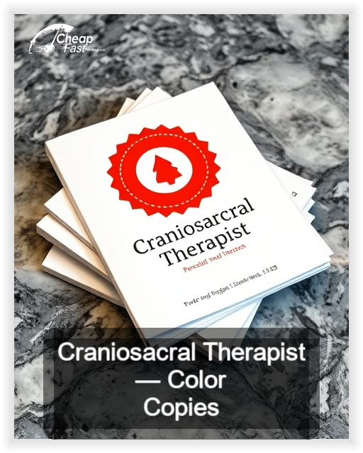 Craniosacral Therapist business card design sample