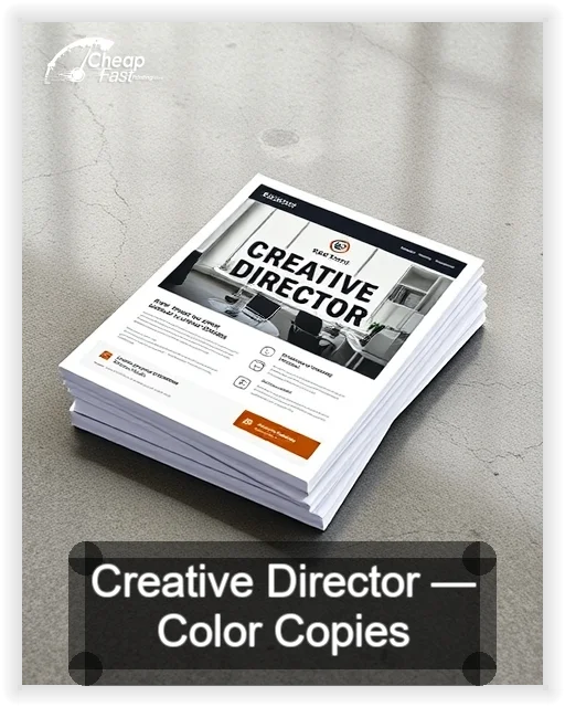 Creative Director business card design sample