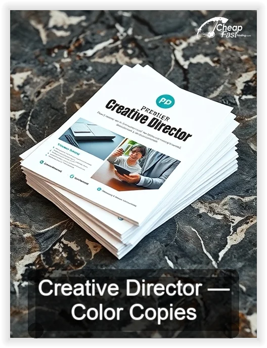 Creative Director business card design sample
