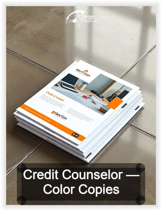Credit Counselor business card design sample
