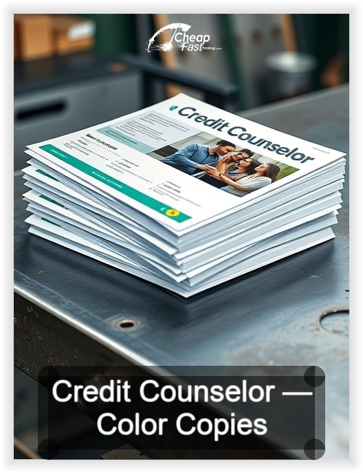 Credit Counselor business card design sample