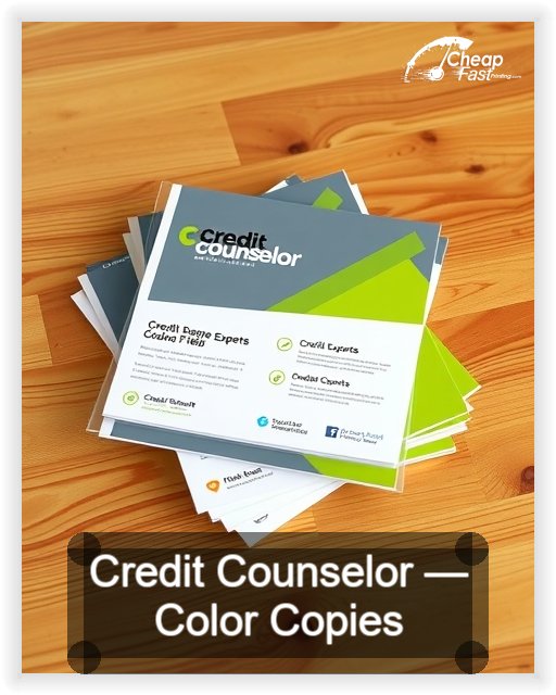 Credit Counselor business card design sample