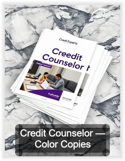 Credit Counselor business card design sample