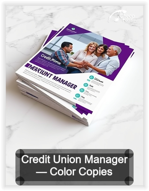Credit Union Manager business card design sample