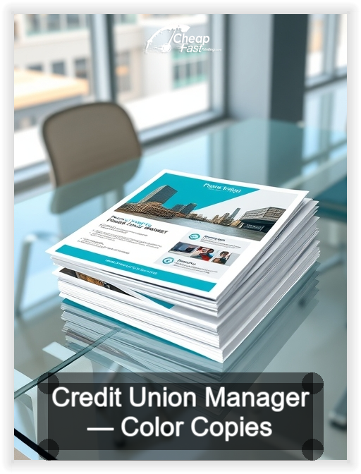 Credit Union Manager business card design sample