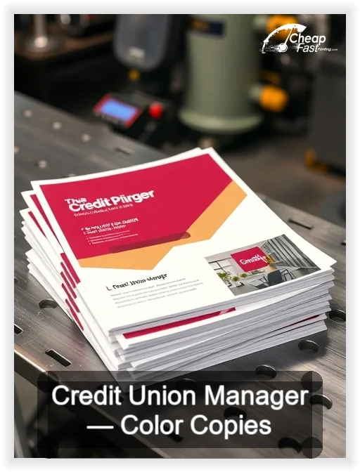 Credit Union Manager business card design sample