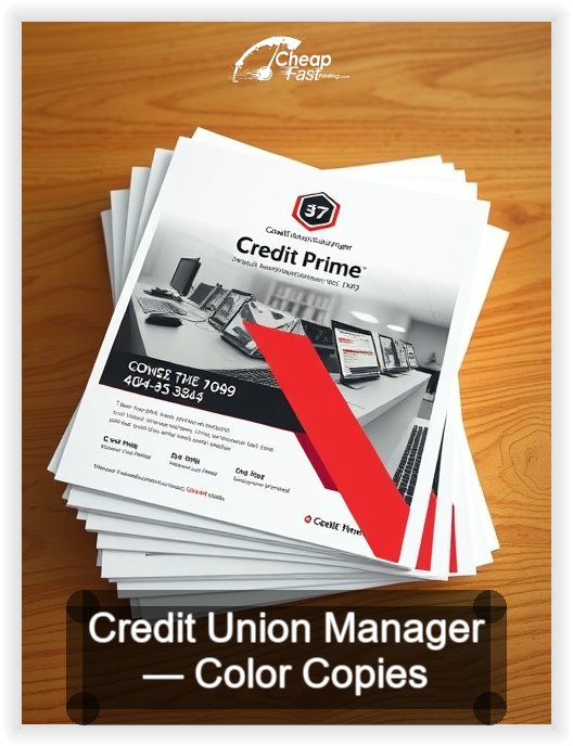 Credit Union Manager business card design sample