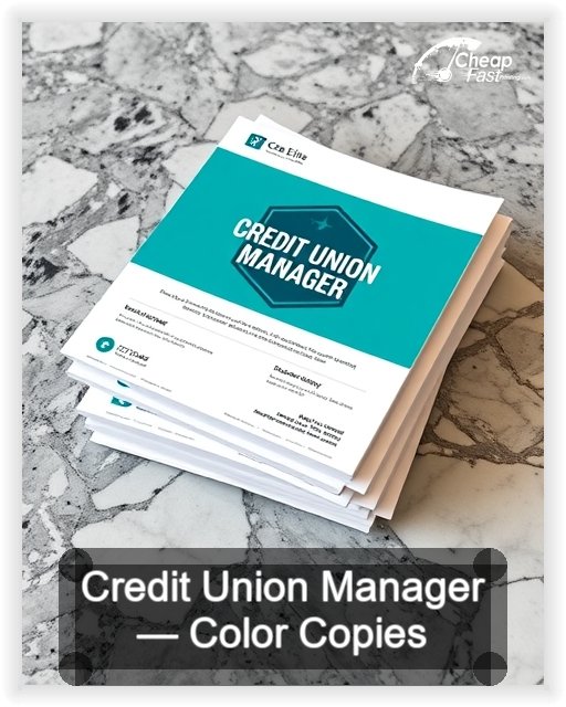 Credit Union Manager business card design sample