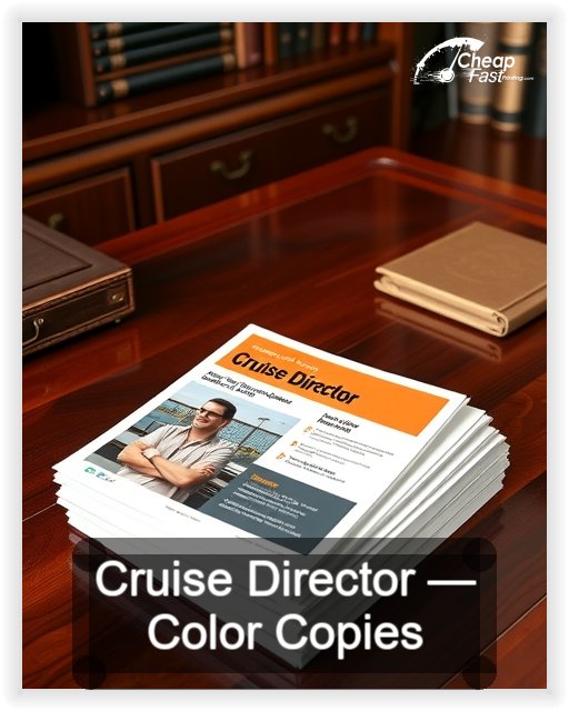 Cruise Director business card design sample