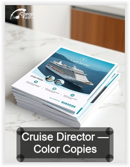 Cruise Director business card design sample