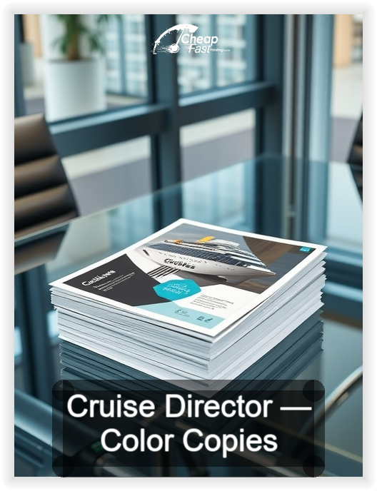 Cruise Director business card design sample