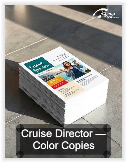 Cruise Director business card design sample