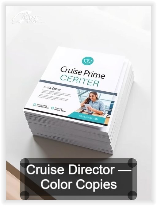 Cruise Director business card design sample