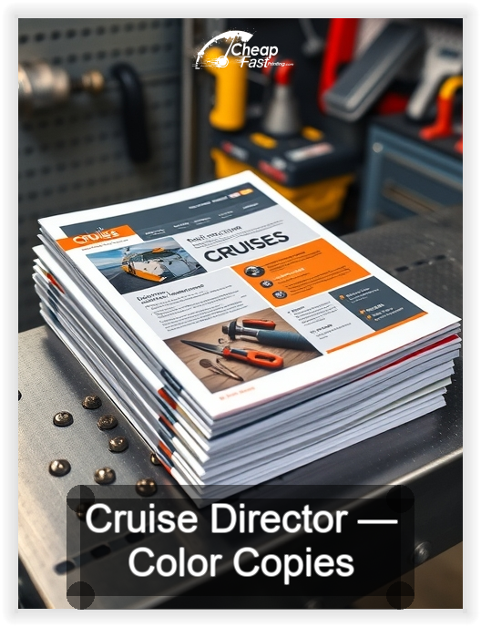 Cruise Director business card design sample
