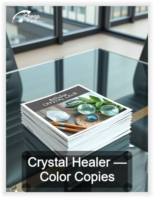Crystal Healer business card design sample